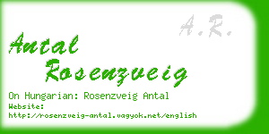 antal rosenzveig business card